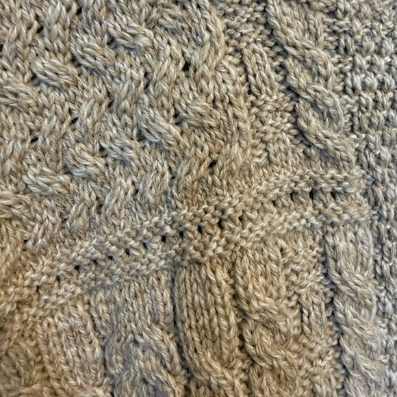 Blarney Woolen Mills brown Cable Knit Cardigan - Picture 5 of 7